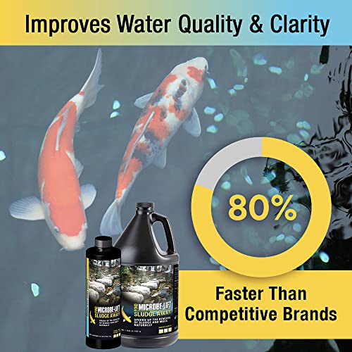 Microbe Lift MICROBE-LIFT MLXSAG4 Sludge-Away Pond and Outdoor Water Garden Sludge Remover, OK for Live Koi Fish, Plant Life, and Decor, 1 Gallon - Image 4