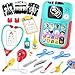 PLAY Doctor Kit for Kids with Learning Tablet Doctors Play Set with Kids Tablet Real Stethoscope Various Medical Toys Pretend Play Toys for Toddlers 35 Halloween Christmas Birthday Gifts - Image 2