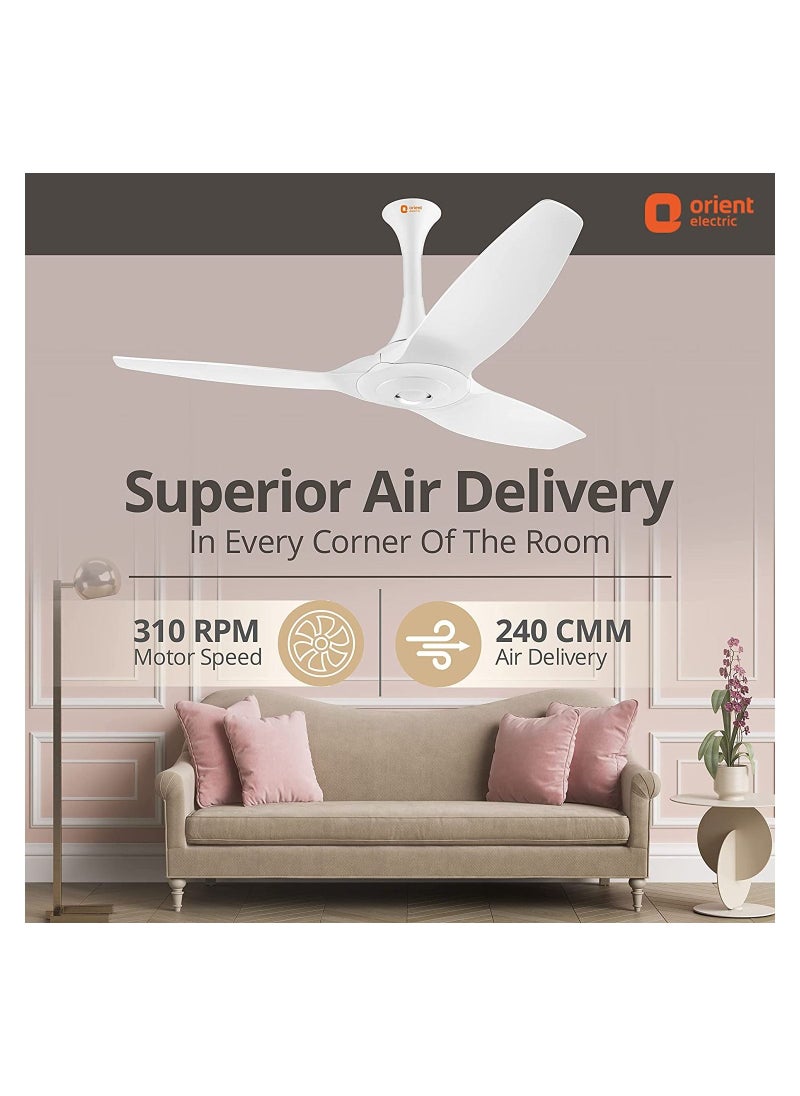 Orient Electric Orient Electric Aeroquiet 48 inch White Ceiling Fan  - Image 4