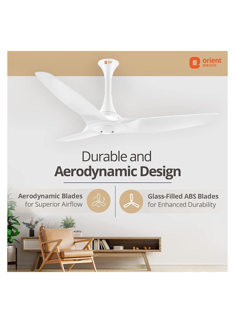 Orient Electric Orient Electric Aeroquiet 48 inch White Ceiling Fan  - Image 2