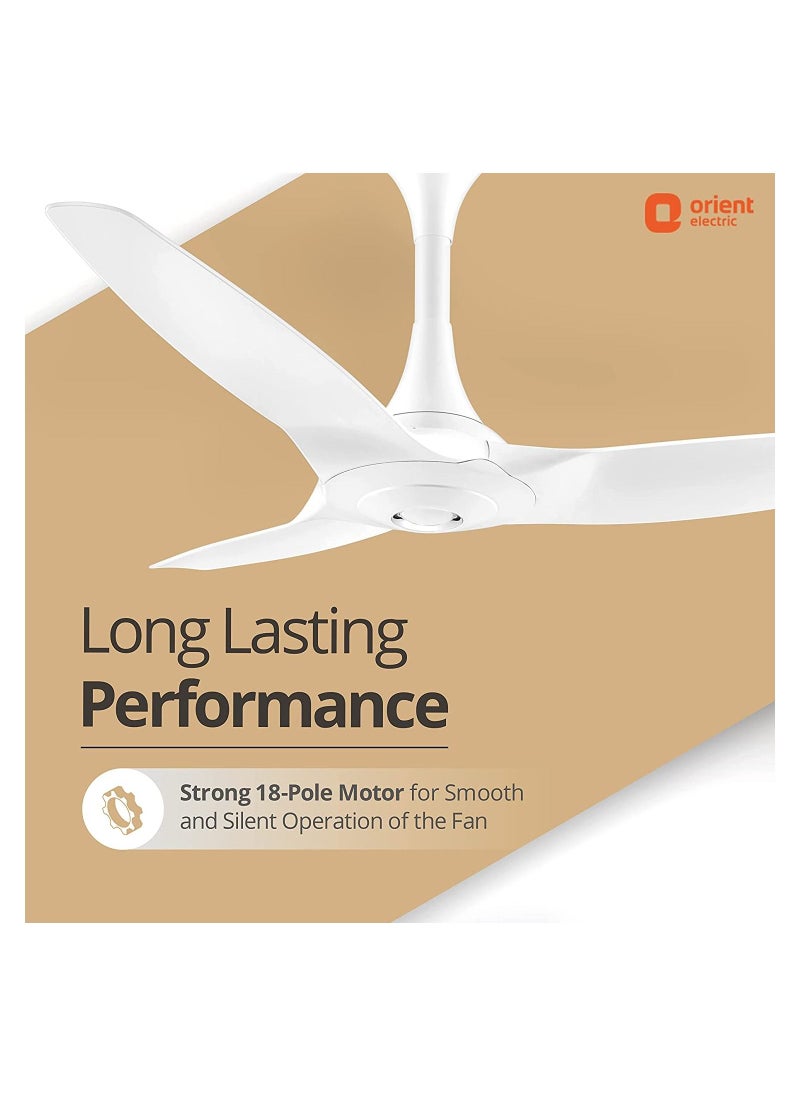 Orient Electric Orient Electric Aeroquiet 48 inch White Ceiling Fan  - Image 5
