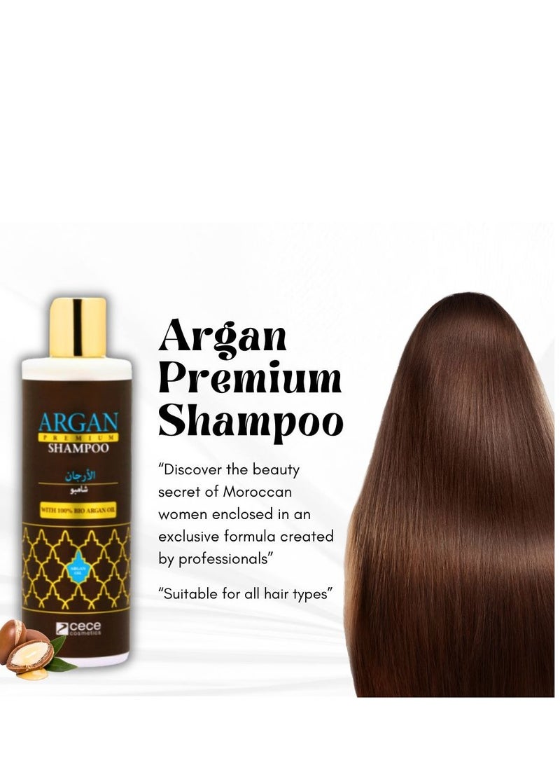 أرغان شامبو بزيت الأرجان العضوي 100% - خالٍ من السلفات، لجميع أنواع الشعر، مضاد للتجعد، يعزز نمو الشعر الصحي والنعومة - Image 4