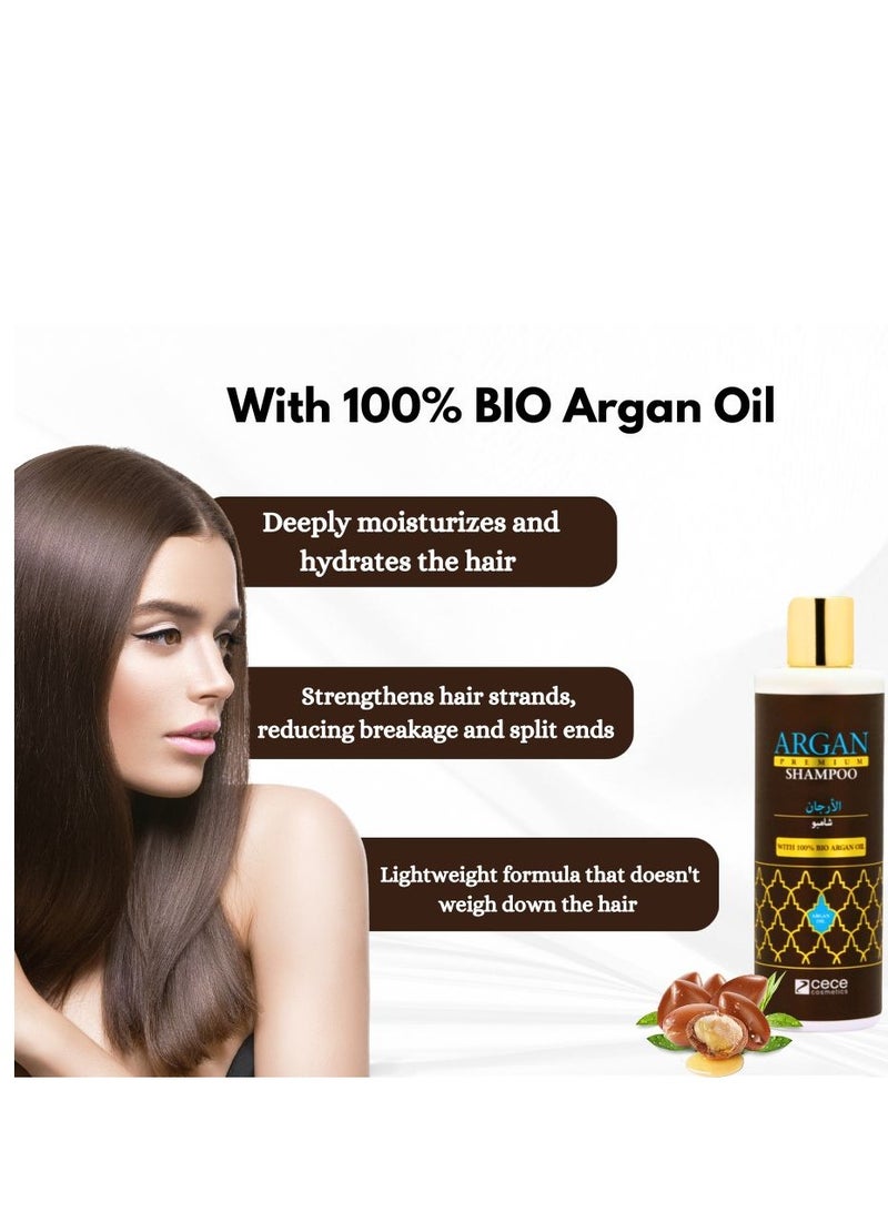 أرغان شامبو بزيت الأرجان العضوي 100% - خالٍ من السلفات، لجميع أنواع الشعر، مضاد للتجعد، يعزز نمو الشعر الصحي والنعومة - Image 5