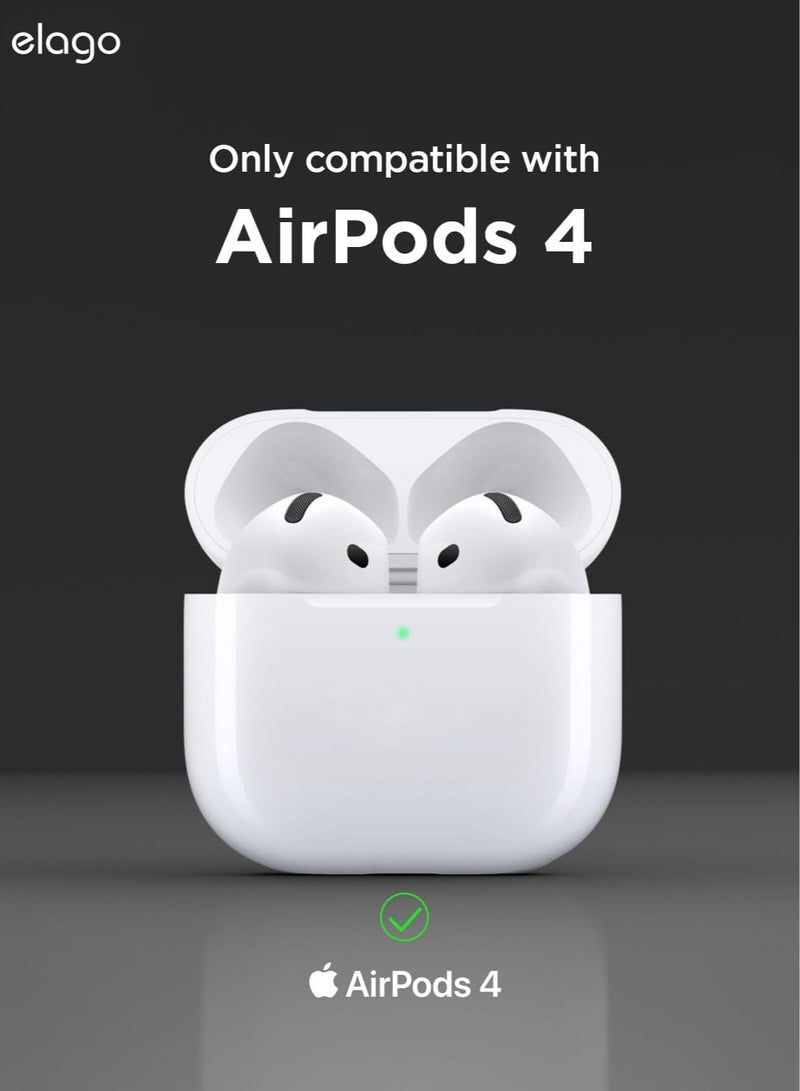 Elago Cassette Player Hang Case Compatible with AirPods 4 Cover Supports Wireless Charging, Shock Resistant, Full Protection - Blue - Image 2