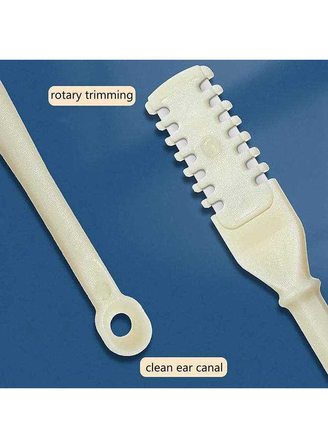2pcs Stainless Steel Dual Head Nose Ear Hair Trimmer Set Washable No Battery Needed - Image 5