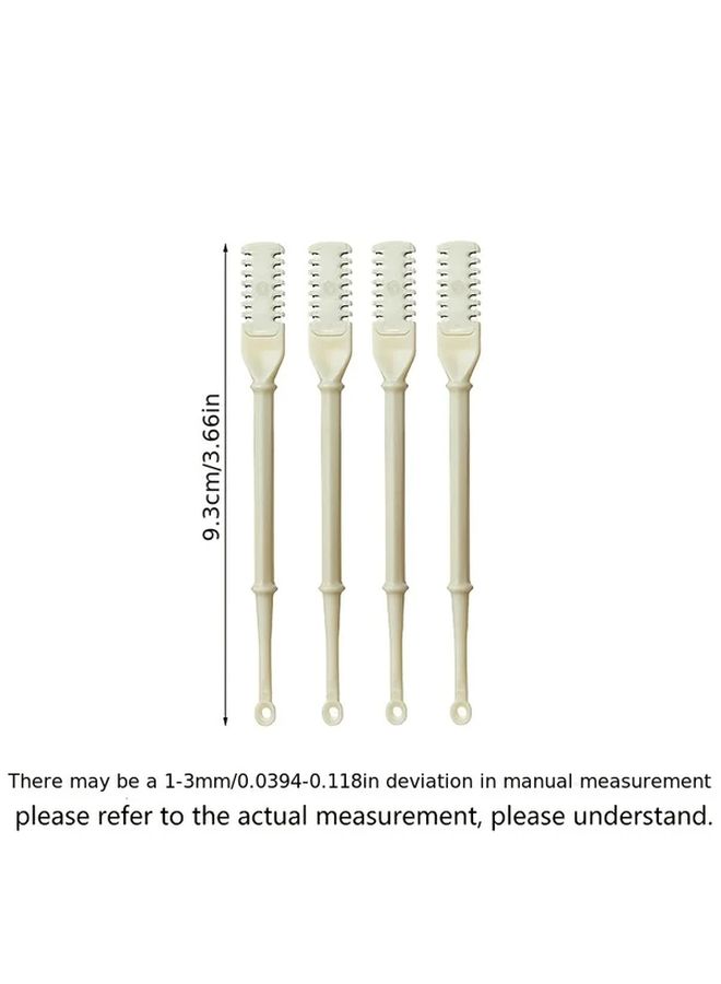 2pcs Stainless Steel Dual Head Nose Ear Hair Trimmer Set Washable No Battery Needed - Image 2