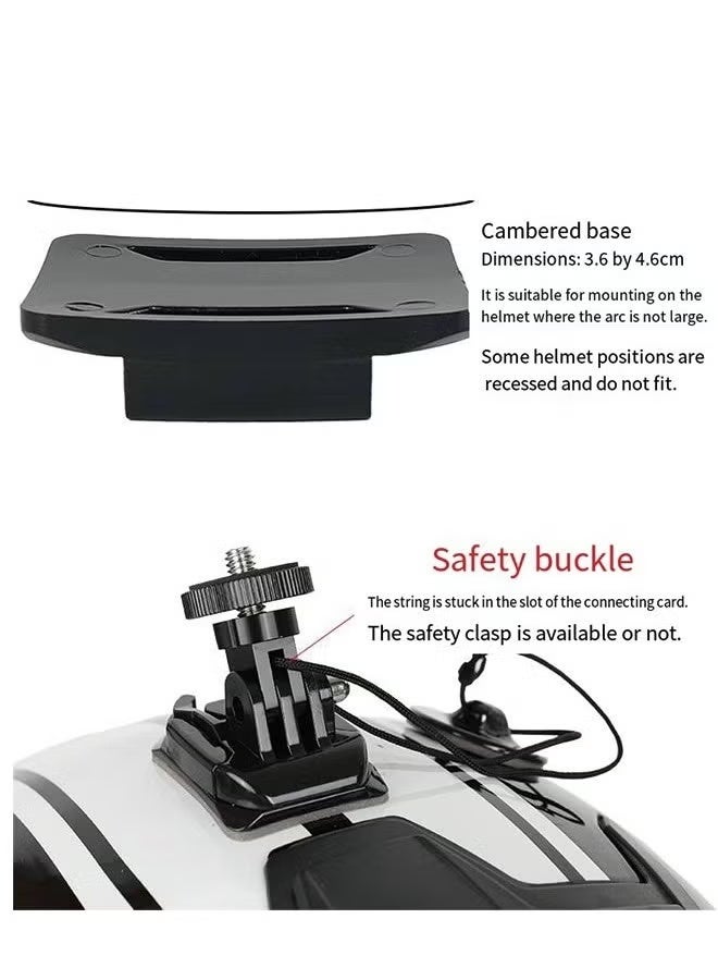 Insta360 X4/X3 Helmet Mount Kit for 360° Action Cameras, Motorcycle Riding Accessories - Image 2