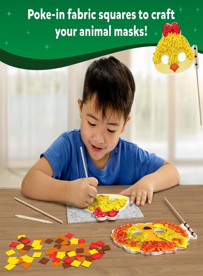 Skillmatics Poke-in Art - Halloween Animal Masks, Mess-Free Fun for Kids, DIY Wood Craft Kits, Creative Halloween Activity, Gifts for Girls & Boys Ages 4, 5, 6, 7, 8, 9 - Image 3