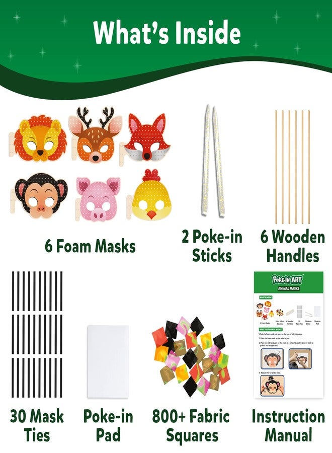 Skillmatics Poke-in Art - Halloween Animal Masks, Mess-Free Fun for Kids, DIY Wood Craft Kits, Creative Halloween Activity, Gifts for Girls & Boys Ages 4, 5, 6, 7, 8, 9 - Image 4