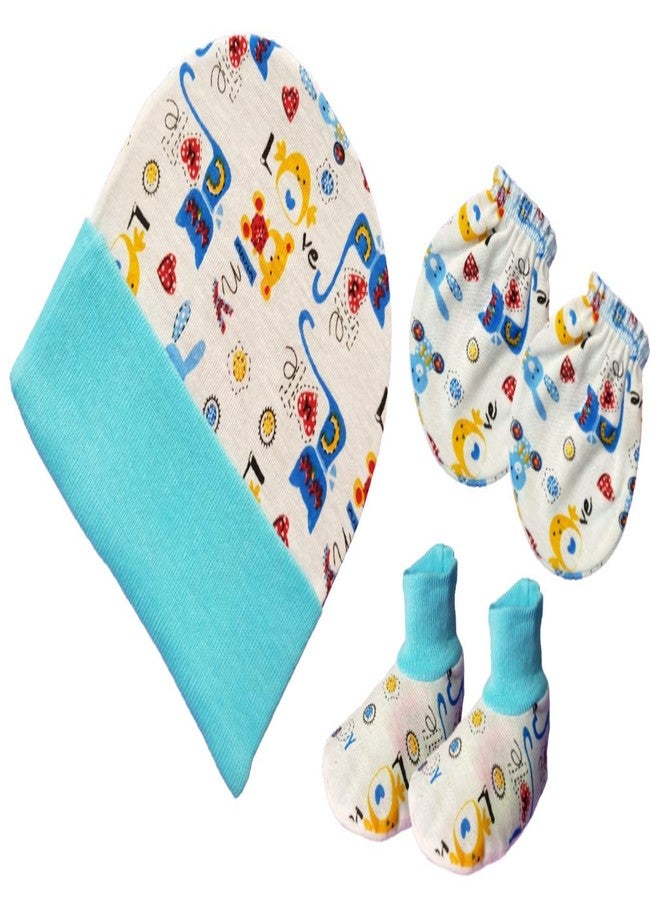 BRANDONN Newborn Baby's Cotton Mitten Set 0-6 Months, Pack of 3 (0-6 Months) - Image 4
