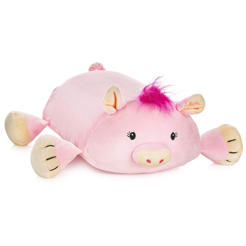 MEMORY MATES MEMORY MATES Piggles The Pig Memory Foam Pillow Plush 15  Stuffed Animal  - Image 1