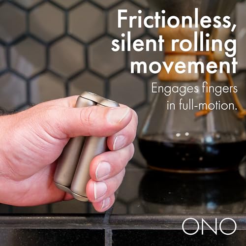 ONO Roller - Handheld Fidget Toy for Adults | Help Relieve Stress, Anxiety, Tension | Promotes Focus, Clarity | Compact, Portable Design | Titanium Junior - Image 3