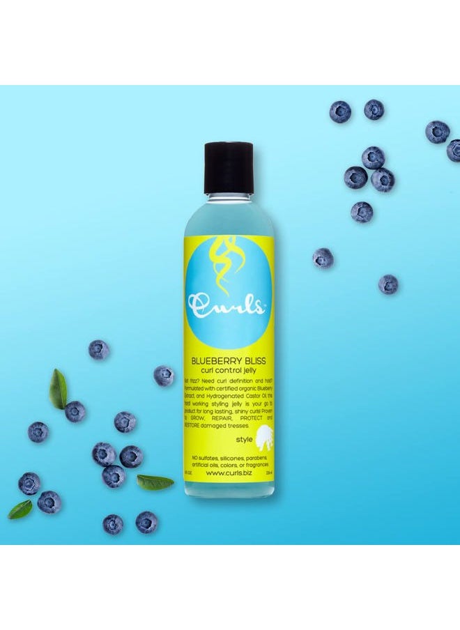 Curls Blueberry Bliss Control Jelly - 8 oz, Define & Defrizz, Wash and Go's, Twist Outs & Braid Outs, for Wavy, Curly, and Coily Hair Types  - Image 3