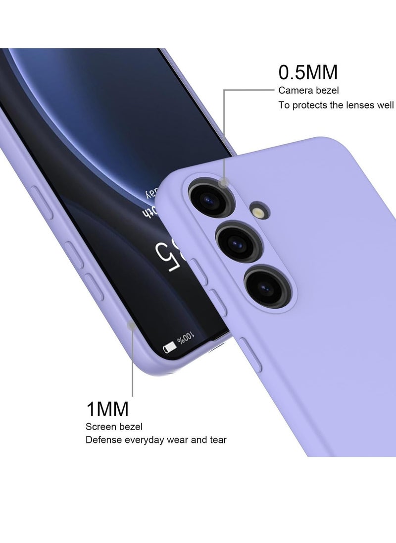 Raxoom Slim Liquid Silicone Case for Samsung Galaxy S24 Plus,with Scratch-Resistant Microfiber Lining Shockproof Soft Silicone Protective Case for Samsung S24 Plus (Purple) - Image 2