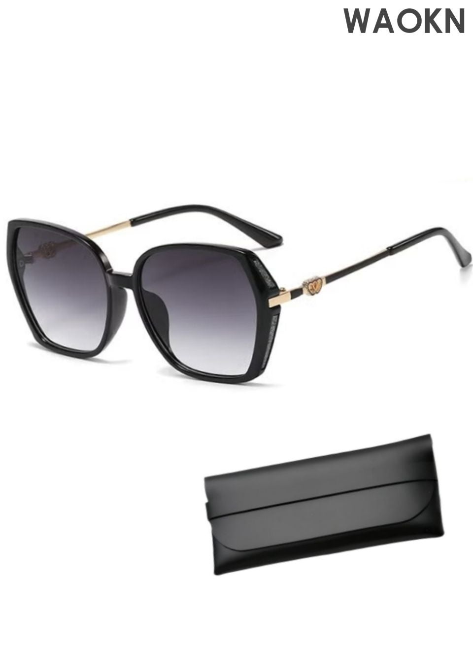 Sunglasses Women Unique Fashion Design Sun Glassess, for Womens and men ,High Quality Sun Glassess Gradient Ladies Sunglass,UV resistant large frame sunglasses, Women's Eye Glasses for Travel Daily Shades, black.