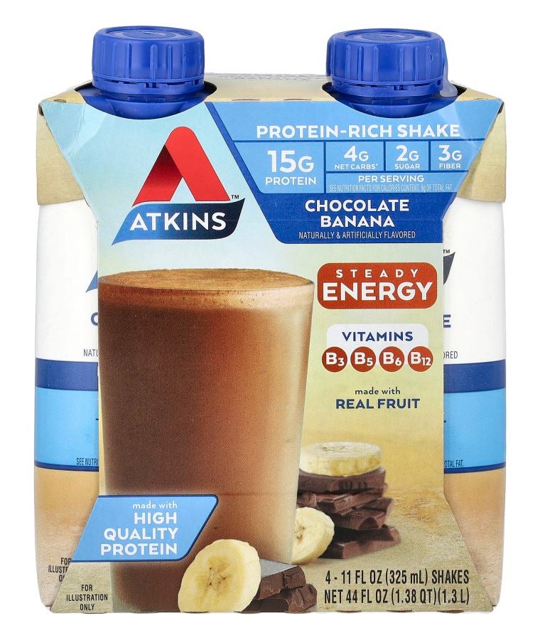 Protein-Rich Shake Chocolate Banana 4 Shakes 11 fl oz (325 ml) Each