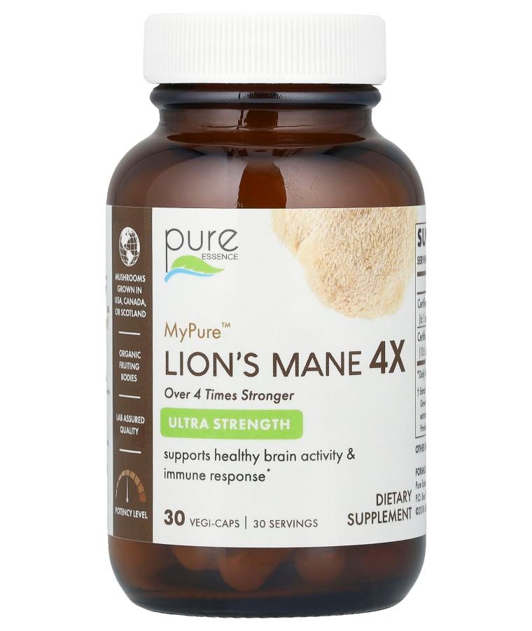 MyPure™ Lion's Mane 4X Ultra Strength 30 Vegi-Caps