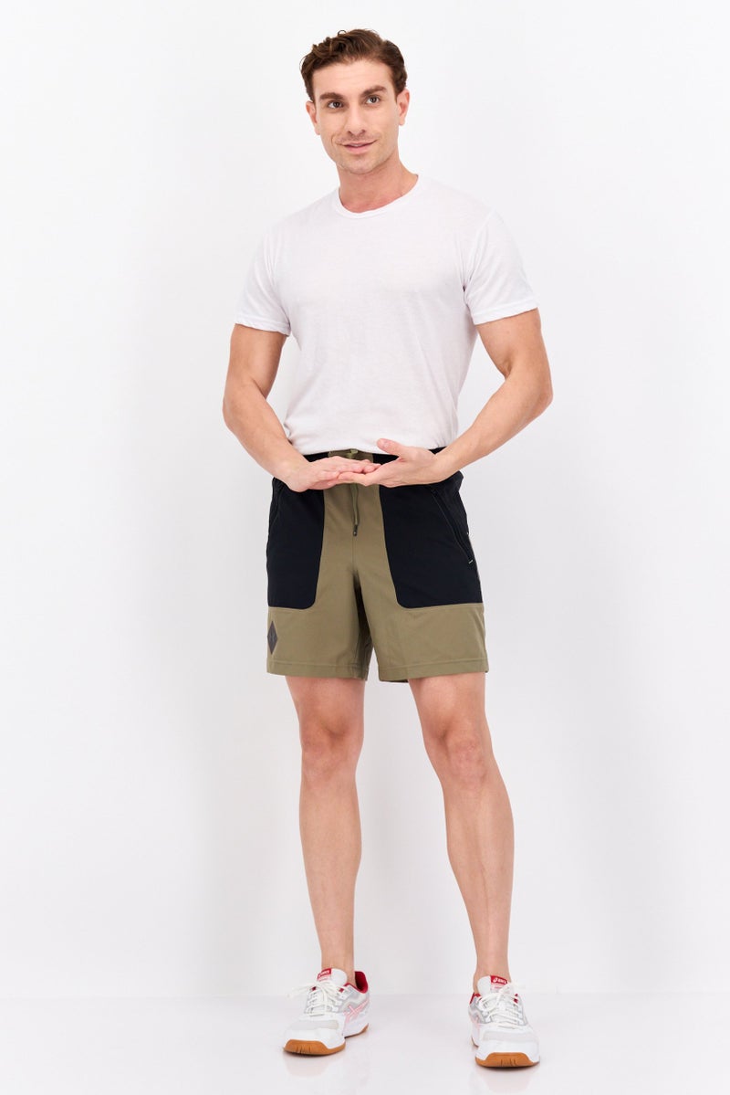 UNDER ARMOUR Men Sport Fit Training Shorts, Olive/Black - Image 4