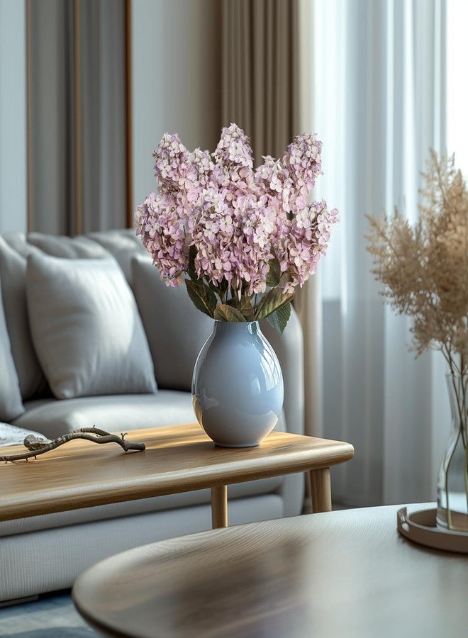 Ttranewsoo Faux Hydrangea Flower Hydrangea Artificial Flowers Hydrangea Bouquet Faux Flower Table Centerpieces for Home Wedding Bridal Bouquet Office Party DIY Floral Decor - Image 5