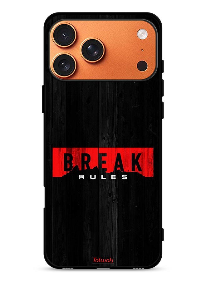 Tolwak Apple iPhone 17 Pro Max Protective Case Cover Break Rules - Image 1