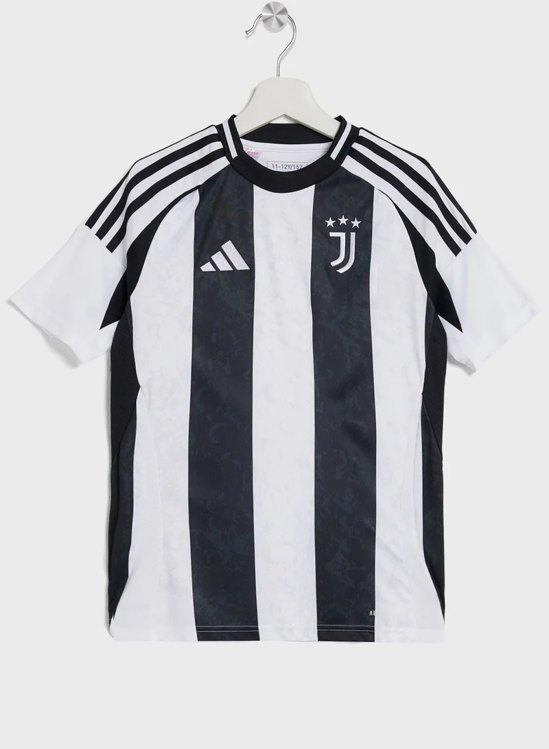 adidas Originals Juve H Jsy Y White Football Jerseys For Kids Unisex 128