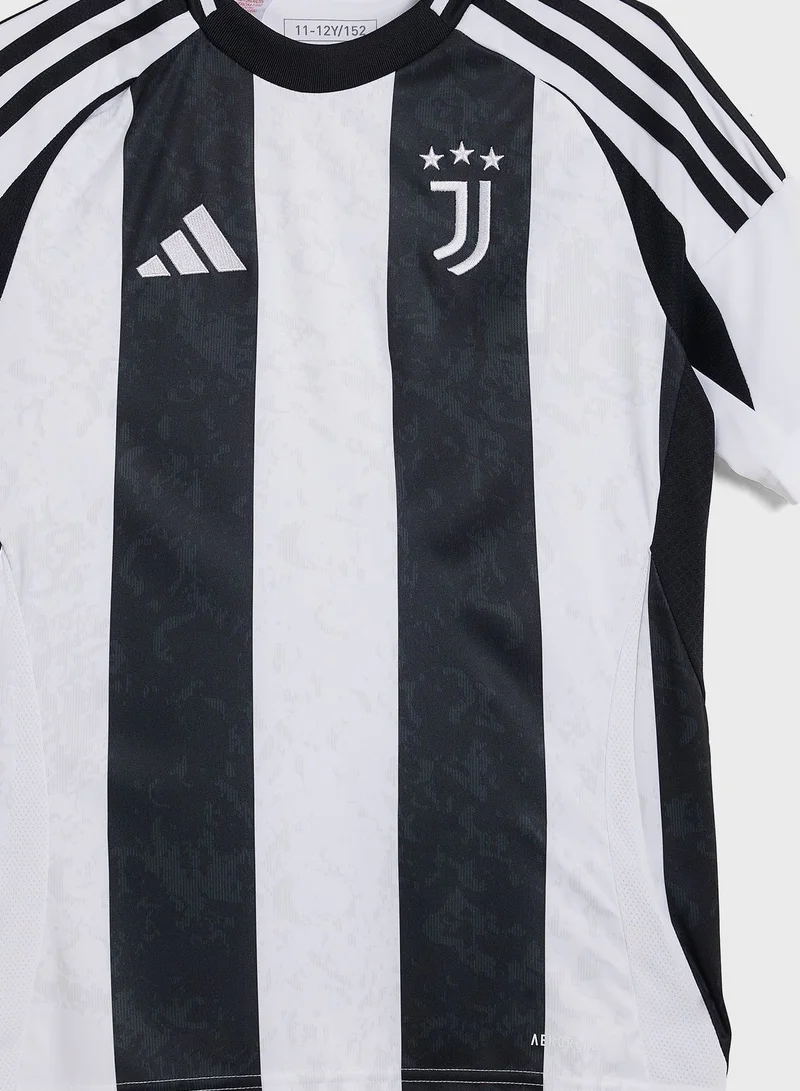 adidas Originals Juve H Jsy Y White Football Jerseys For Kids Unisex 128