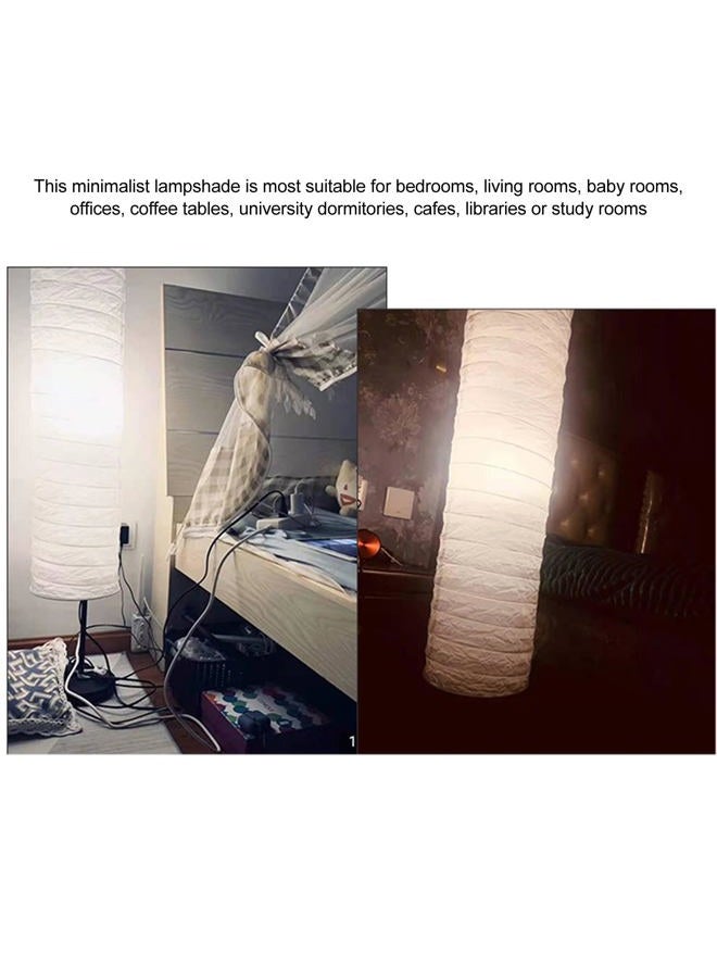 PerGar Rice Paper Floor Lamp Shade, Paper Floor Lampshade Light Accessories, Foldable Rice Paper Lamp Replacement Shade, Light Bulb Cage Guard for Living Room, 37 Inch - Image 5