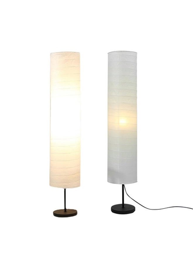 PerGar Rice Paper Floor Lamp Shade, Paper Floor Lampshade Light Accessories, Foldable Rice Paper Lamp Replacement Shade, Light Bulb Cage Guard for Living Room, 37 Inch - Image 1