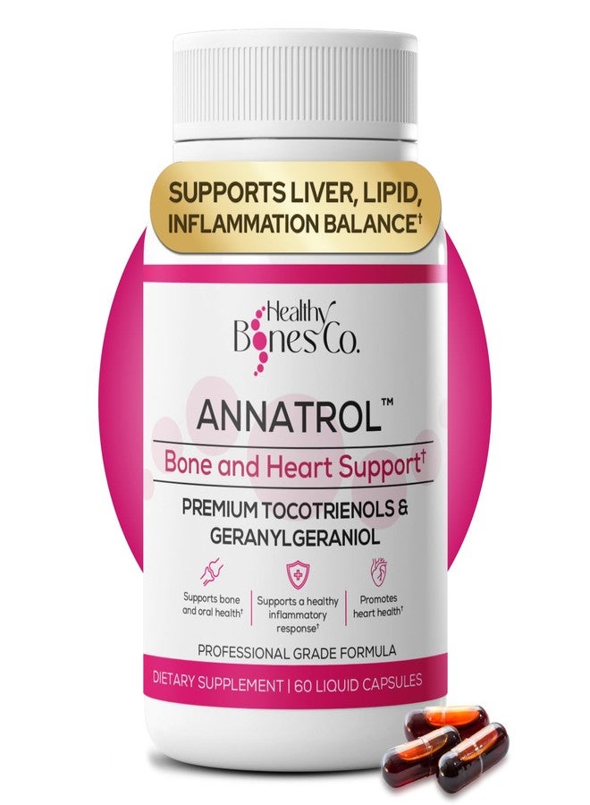Healthy Bones Co. Annatrol Bone & Heart Wellness | Premium Annatto Tocotrienols & Geranylgeraniol (GG) Vitamin E Complex | Advanced Nutritional Formula for Daily Wellness - Image 1
