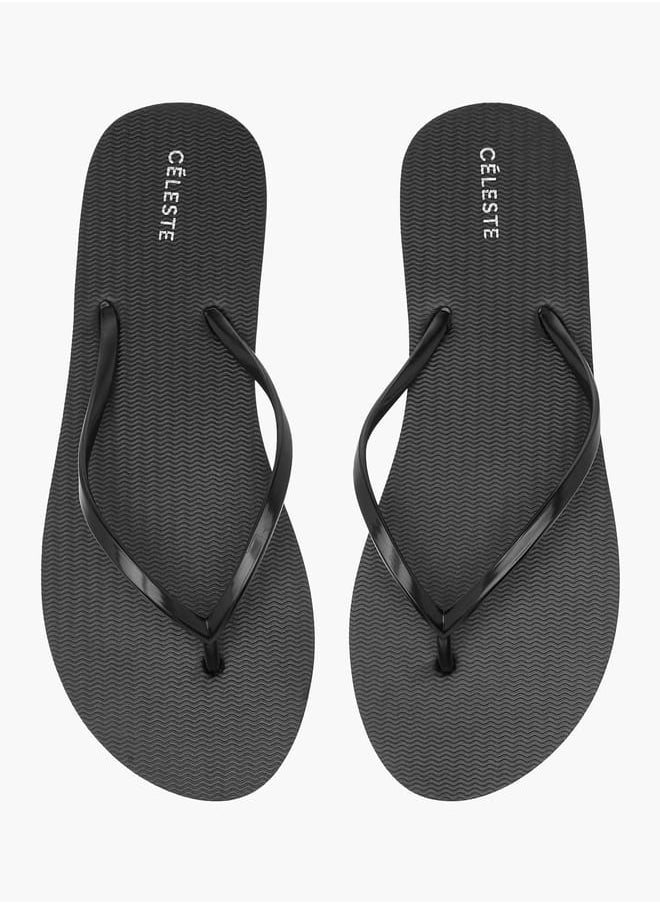 Celeste Women Textured Thong Slippers  - Image 1