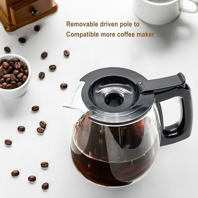 CUPALL Coffee Machine Replacement 12-CUP Glass Pot, Compatible With Kitchenaid KCM1209 KCM1208 Cuisinart DCC 1220BKS, Capresso SG300, Gourmia GCM3260, Krups Essential Wamife Mueller 12 cups coffee machine - Image 5