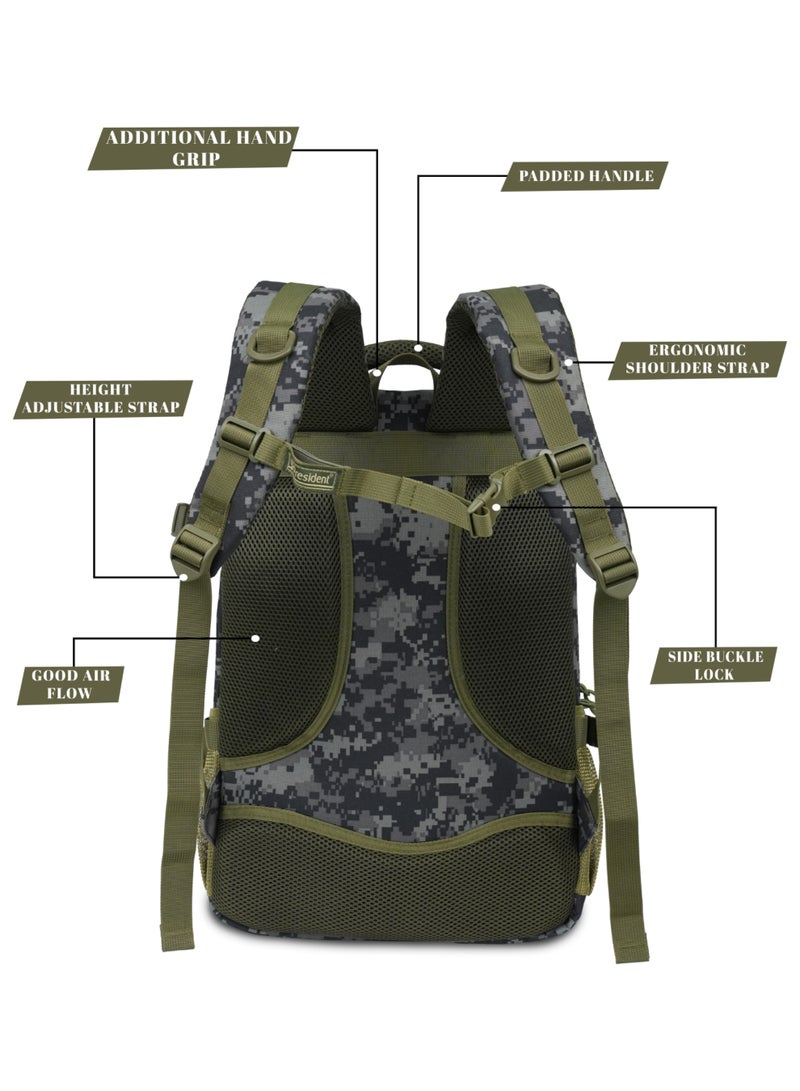 President Premium military backpack 18" inch waterproof with large capacity, Multifunction for Traveling, luggage, and Sports Model-81315 (LIGHT GREEN) - Image 2