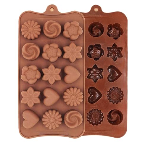 Stewit® Chocolate Silicon Mould, Random Design Chocolate Mould for Baking Making Chocolates (Mix Mould) - Image 1