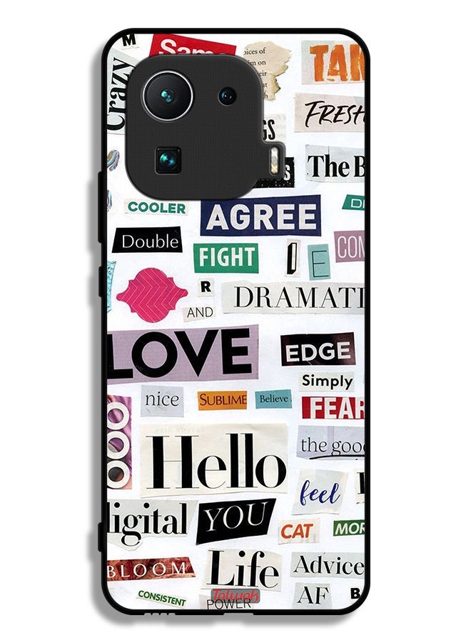 Tolwak Xiaomi Mi 11 Pro Protective Case Cover Short Quotes Stickers - Image 2