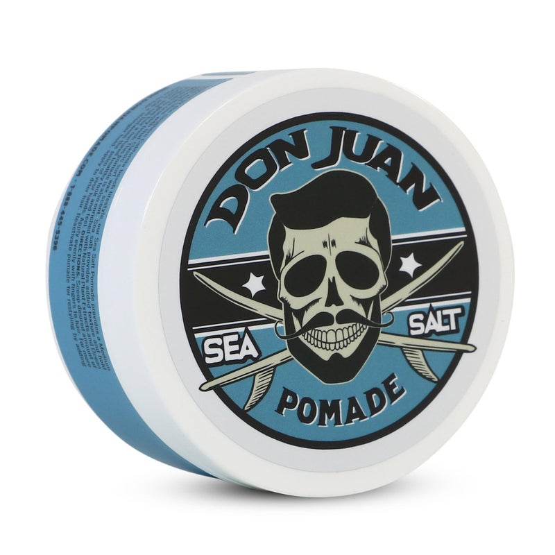 Don Juan Sea Salt Pomade Water Based Medium Hold Medium Shine Natural Plant Extracts and Ocean Minerals Surf Wax Scent 4 oz