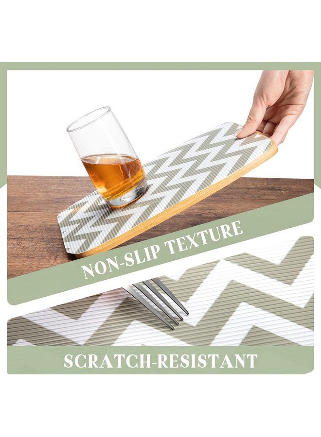 Ash & Roh Plastic Anti-Slip Place Mat Waterproof Eva Liners For Kitchen Cabinets, Drawers, Tables - Food Grade, Textured, Washable, Multipurpose Shelf Mats (Cream Aztec, 45 X 300), Solid - Image 2