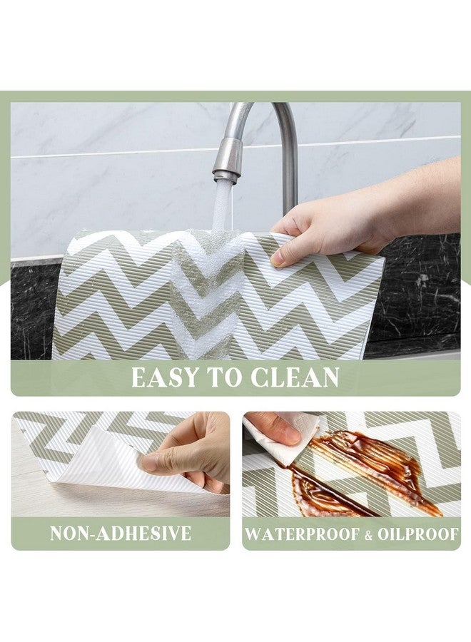 Ash & Roh Plastic Anti-Slip Place Mat Waterproof Eva Liners For Kitchen Cabinets, Drawers, Tables - Food Grade, Textured, Washable, Multipurpose Shelf Mats (Cream Aztec, 45 X 300), Solid - Image 3
