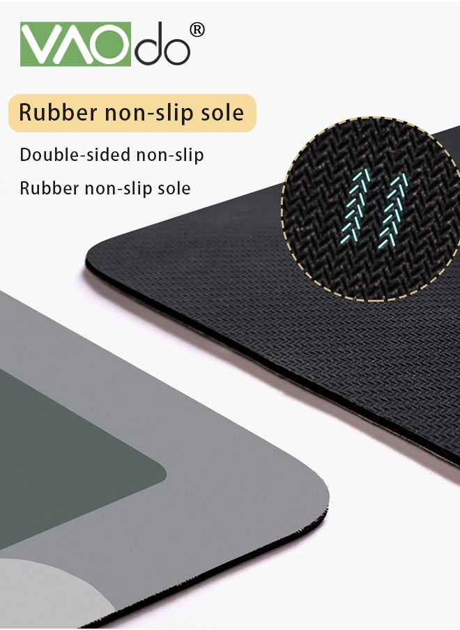 Bath Mat Super Absorbent Bathroom Cushion Toilet Absorbent Non-Slip Mat Not Moldy Kitchen Porch Floor Mat 60*90CM Dark Green