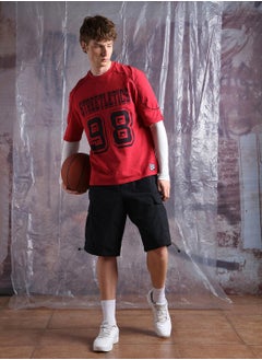 Hubberholme Men Typography Streetletics Printed Round Neck Cotton Relaxed Fit T-shirt  - Image 2