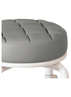 brunson Low Rolling Stool with Backrest PU Leather Roller Seat and Heavy-Duty Universal Wheels for Men Women’s Furniture Gift Home Office  - Image 4