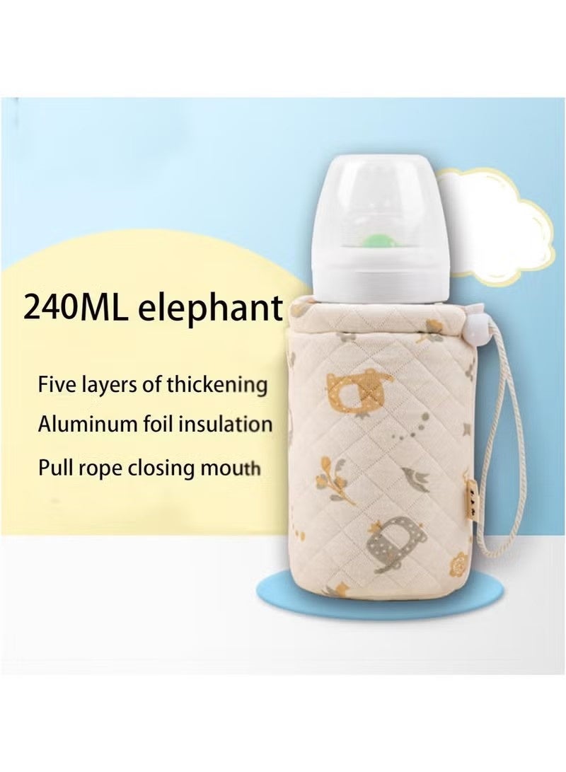 Baby Bottle Sleeve - Bottle Warmer Sleeve - Baby Insulated Water Bottle Sleeve Bottle Bag Sleeve with Retractable Cord for Outdoor Hiking - Image 3