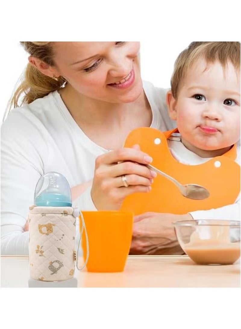 Baby Bottle Sleeve - Bottle Warmer Sleeve - Baby Insulated Water Bottle Sleeve Bottle Bag Sleeve with Retractable Cord for Outdoor Hiking - Image 4