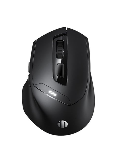 Inphic DR01 Bluetooth 3 Mode Wireless Mouse Charging Quiet Office Game Laptop Computer Home Use(Black)