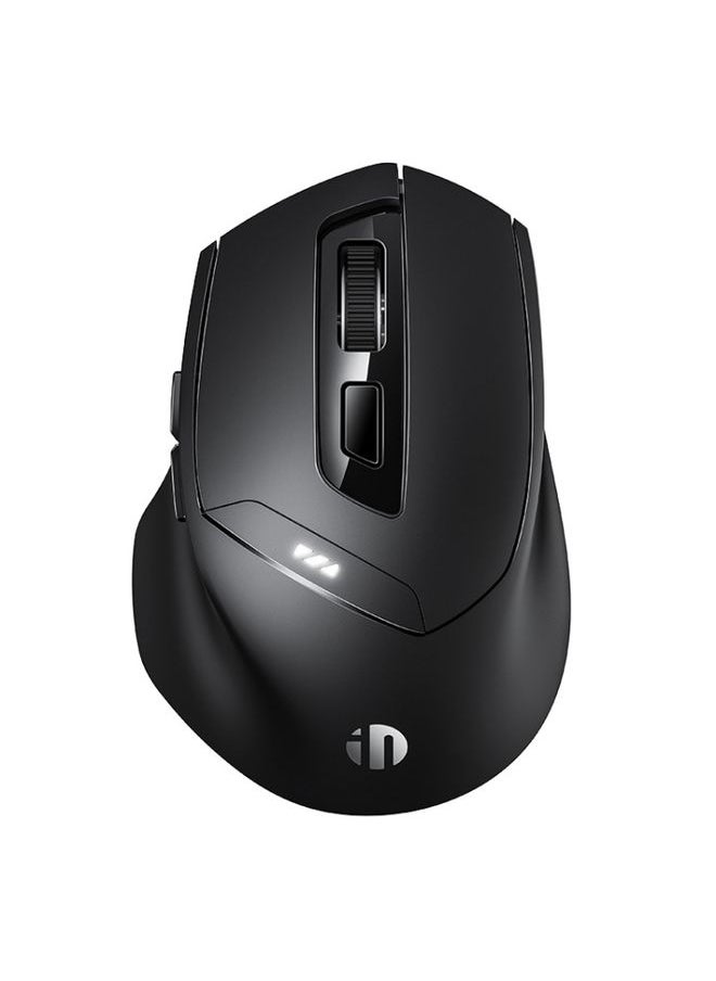 BURAQ Inphic DR01 Bluetooth 3 Mode Wireless Mouse Charging Quiet Office Game Laptop Computer Home Use(Black)  - Image 1