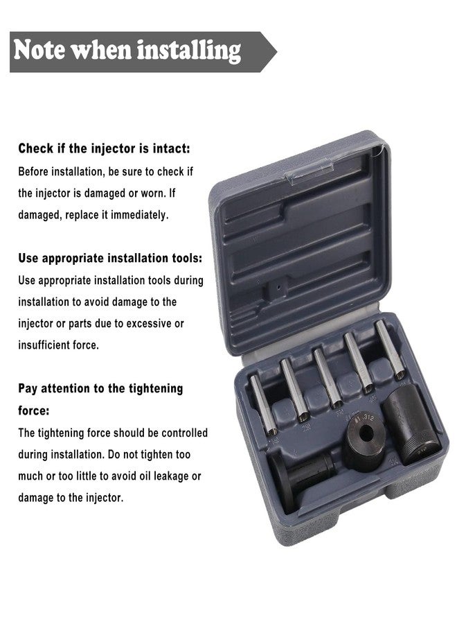 RULLINE 34720 Injector Seal Installer Kit 8Pcs，Compatible with Ford GM and Subaru Engines etc.Ensure Precision Seal Installation for Optimal Engine Performance - Image 4