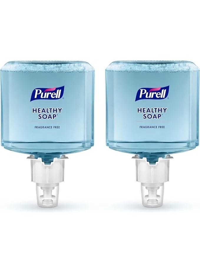 PURELL ES6 Healthcare HEALTHY SOAP Gentle and Free Foam Refill, Fragrance Free, 1200 mL EcoLogo Certified Soap Refill for PURELL ES6 Touch-Free Dispenser (Pack of 2) - Image 1