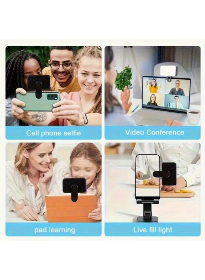 روهز رينج لايت LED محمول قابل للشحن مع 3 أوضاع إضاءة، يثبت بالمشبك للهواتف والكاميرات - Image 5