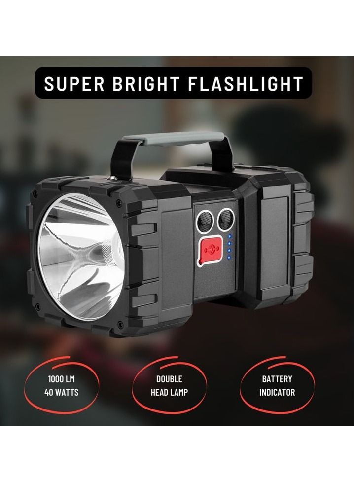 Multifunctional Rechargeable Portable Light with Multi-Mode Emergency Flood Light and  Light, Battery Level Indicator and Power Bank - W844 - Image 2