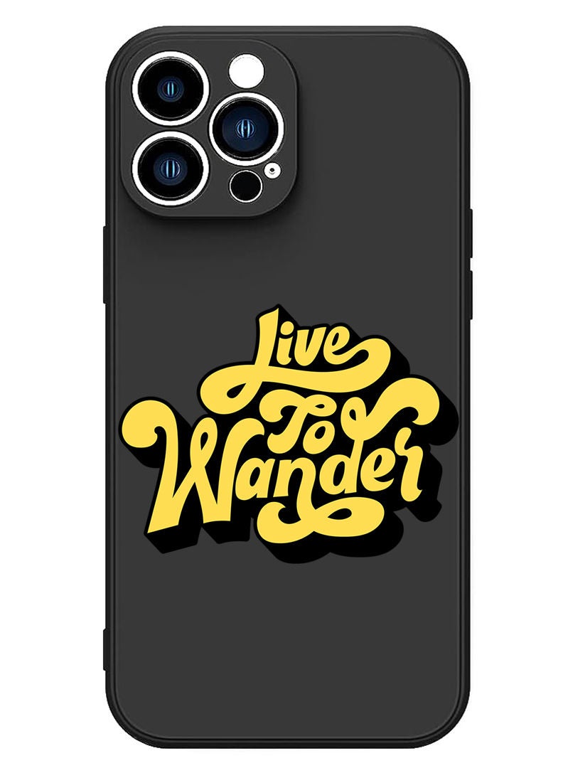 Theodor Protective Slim Fit Case Liquid Silicone Cover with Full Body Protection Anti-Scratch Shockproof Case For iPhone 13 Pro Max Black  - Live your purpose copy - Image 1