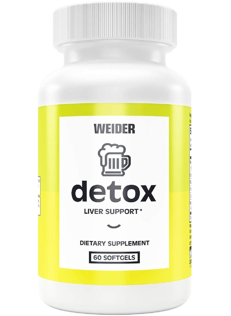 Weider detox liver support 60 Softgels  - Image 1